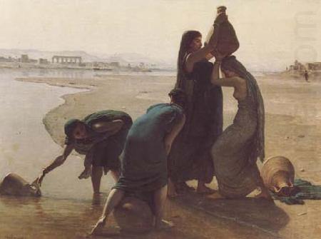 Femmes fellahs au bord du Nil (mk32), leon belly